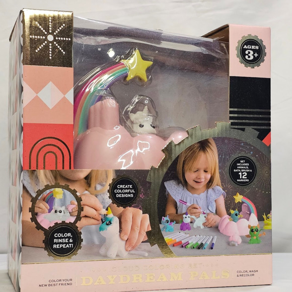 FAO Schwarz Mythical Magic Playful Pets 6 Color and Wash Figurines NWT - Picture 1 of 5